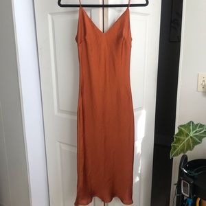 Stelen Burnt Amber Slip Dress